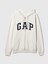 Erkek Beyaz Gap Logo Relaxed Fleece Fermuarlı Sweatshirt 2