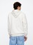 Erkek Beyaz Gap Logo Relaxed Fleece Fermuarlı Sweatshirt 4