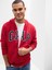 Erkek Kırmızı Gap Logo Relaxed Fleece Fermuarlı Sweatshirt 1