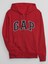 Erkek Kırmızı Gap Logo Relaxed Fleece Fermuarlı Sweatshirt 2
