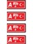 Kan Grubu Sticker 4 Adet A Rh (+) Uv Dtf Sticker ( 4*2 )Cm 1