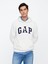 Erkek Beyaz Gap Logo Relaxed Fleece Sweatshirt 1