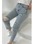 Skinny Kot Pantolon Buz Mavi - 26830 1