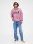 Erkek Pembe Gap Logo Relaxed Fleece Sweatshirt 3