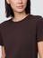 Kadın Koyu Kahverengi %100 Organik Pamuk Vintagesoft T-Shirt 3