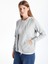 Lcwaıkıkı Basic Gri Kapüşonlu Düz Uzun Kollu Kadın Fermuarlı Sweatshirt 1