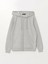 Lcwaıkıkı Basic Gri Kapüşonlu Düz Uzun Kollu Kadın Fermuarlı Sweatshirt 5
