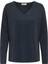 Kadın Onlamalıo Oversize V Yaka Örme Kazak 15340735 Lacivert 2