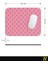 Pembe Renkli Yıldız Desen Ergonomik Mouse Pad - 23 cm x 19 cm - Kaydırmaz Taban Ev ve Ofis Kullanımı Için Ideal Fare Altlığı Mousepad 6