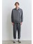 Erkek Logolu Yarı Fermuarlı Sweatshirt M0S10465-80776 Gri 2
