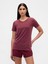 Kadın Bordo Gapfit Breathe T-Shirt 1