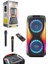 Büyük Boy Bluetooth Hoparlör 40000WATTS Speaker 8x2 Çift Hoparlör 2 Mikrofonlu 3600MAH Parti Boy 4