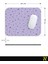Mor Desenli Ergonomik Mouse Pad - 23 cm x 19 cm - Kaydırmaz Taban Ev ve Ofis Kullanımı Için Ideal Fare Altlığı Mousepad 6