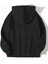 Berry Good Baskılı Kapüşonlu Cepli Içi Yünlü Siyah Sweatshirt 2