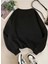 Find Your Balance Baskılı Bisiklet Yaka Siyah Sweatshirt 2