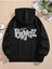 Bratz Arka Baskılı Kapüşonlu Cepli Pamuklu Siyah Sweatshirt 1