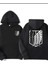 Aot Keşif Birliği Arka Göğüs Baskılı Kapüşonlu Cepli Içi Yünlü Siyah Sweatshirt 1