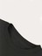 Yarım Yüz Leopar Baskılı Bisiklet Yaka Siyah Sweatshirt 3
