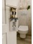 Dekoratif Boncuklu "WC" Yazılı Tuvalet Banyo Kapı Kolu Aksesuarı Ahşap Hediyelik Süs 1
