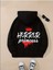Horror Princess Arka Baskılı Kapüşonlu Cepli Pamuklu Siyah Sweatshirt 1