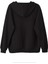 Perfectly Imperfect Baskılı Kapüşonlu Cepli Içi Yünlü Siyah Sweatshirt 2