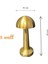 Gold Şarjlı Dokunmatik Masa Lambası - LED Işıklı, 3 Renk Seçeneği, Taşınabilir ve USB Şarjlı, Şık ve Kompakt Tasarım, Yatak Odası, Çalışma Masası, Kafe ve Restoran Kullanımı Için 3