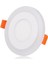 Geldi 2 Adet Çift Renkli Hero LED Panel 3+3 Watt Dış Çapı 10 cm Mavi-Beyaz Iki Renkli Tavan Spot Lambası 1