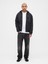 Erkek Siyah Relaxed Gap Logo Sherpa Astarlı Fermuarlı Sweatshirt 5