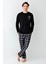Uzun Kol Ekoseli Erkek Pijama Takım 3501 1