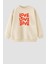 Kız Çocuk Love Baskılı 3 Iplik Kumaş Pamuklu Sweatshirt 1