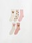 Lcw Kids Ayı Teddy Desenli Kız Çocuk Soket Çorap 5'li (W5) 3