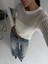 Triko Transparent Bluz Beyaz 3