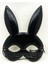 Siyah Renk Kumaş Malzemeden Imal Eva Tavşan Maskesi 1