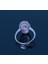 Oval Pembe Kunzit Taşlı 925 Ayar Gümüş Çiçek Tasarımlı Kadın Yüzük Parmağa Göre Ayarlanır 4.27 gr 4
