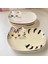 Iki Parçalı Set Japon Illüstrasyonlu Kedi Tabakları Yavru Kedi Serisi Baharat Tabakları 4