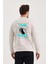 Unisex Ön Arka Baskılı Sıfır Yaka Sweat 1
