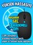 Şarjlı Bluetooth + 2.4ghz Kablosuz Mouse | Laptop, Mac, iPad ve Android Tablet Için – Siyah 7