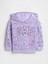 Kız Bebek Mor Gap Relaxed Logo Grafik Sweatshirt 1