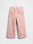 Kız Bebek Pembe Wide Leg Denim Pantolon 3
