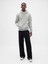 Erkek Gri Relaxed Gap Mini-Logo Sweatshirt 5