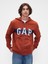 Erkek Kırmızı Relaxed Gap Logo Fermuarlı Sweatshirt 1