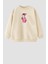 Kız Çocuk Pembe Panter Baskılı 3 Iplik Kumaş Pamuklu Sweatshirt 1
