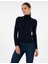 Kadın Lacivert Slim Fit Basic Kazak 50315747-VR033 3