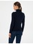 Kadın Lacivert Slim Fit Basic Kazak 50315747-VR033 5