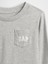 Erkek Bebek Gri Gap Logo Cep T-Shirt 2