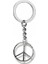 Minimal Barış Sembolü Figürlü Anahtarlık – Zamak Metal Unisex Modern Aksesuar 1