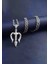 Erkek Kolye Trident 3'lü Mızrak Figürlü Kolye 3