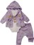 Ayı Süzeneli Üçlü Kız Bebek Takım 1