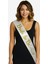Beyaz Saten Üzerine El Yazısı Italik Altın Bride To Be Kuşağı 10 cm Genişlik (4172) 1