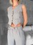 Essential Yelek Pantolon Takım Gri S255254 4